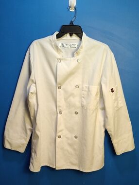 Red Kap Cotton Chef Coat Size Large